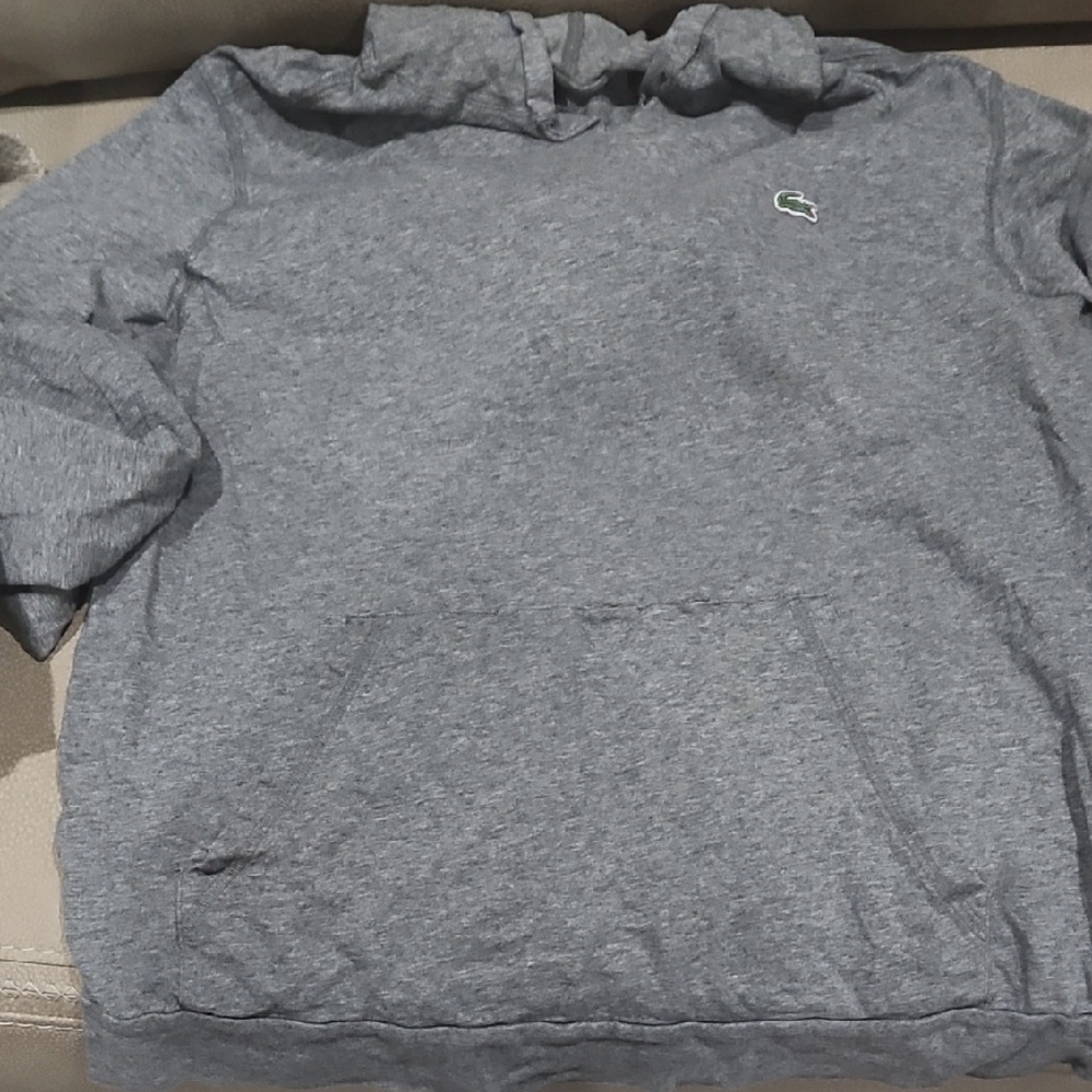 Lacoste Gray Men's Hoodie Size XL